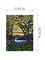 Needlepoint canvas for halfstitch without yarn after Louis C. Tiffany - Landscape with Iris and Flowering Magnolia 2099J